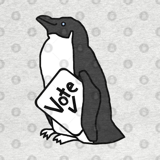 Penguin Says Vote by ellenhenryart